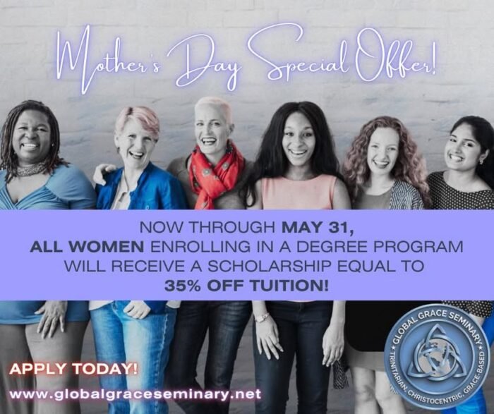 Offer ends in only SIX DAYS!!!  If you have been debating when is the right time to invest in yourself, HERE’S YOUR SIGN! 😉

#GlobalGrace
#Godislove
#globalgracesem
#womenpreachers
#AllMeansAll