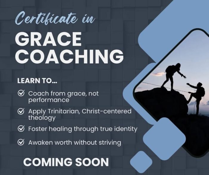 LAUNCHING THIS WEEK! 

Step into your calling as a Christ-centered encourager, equipped not with pressure to fix others, but with the grace to walk beside them.

The Certificate in Grace Coaching at Global Grace Seminary is a transformative program rooted in a Trinitarian, Christocentric, and Grace-Based theological framework. More than just another coaching model, this program reimagines coaching through the lens of divine inclusion, where worth is revealed—not earned—and transformation flows from awareness, not striving.

Grace Coaching is about awakening others to the truth of who they already are in Christ. It’s about helping people see that they are not distant from God, not broken beyond repair, and certainly not disqualified. This program trains you to be a gentle guide, a mirror of divine affirmation, and a voice that reminds others of the union they already share with the Triune God.

You’ll learn how to:
- Integrate a theology of grace into every coaching conversation

- Practice deep listening that honors the Spirit at work in each person

- Cultivate sacred space where shame melts and identity is rediscovered

- Apply coaching tools from a non-controlling, non-anxious presence

- Help others experience lasting change rooted in belonging, not behavior

Whether you’re a pastor, counselor, experienced coach, or simply someone who wants to walk more intentionally with others, this certificate will deepen your own understanding of grace while sharpening your ability to companion others with compassion and clarity.

Discover what it means to coach from a place of union, not separation. From rest, not effort. From Christ in you, not just a toolkit.

STAY TUNED FOR ENROLLNENT DETAILS!