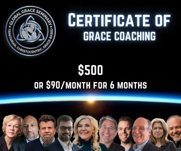 Step into your calling as a Christ-centered encourager, equipped not with pressure to fix others, but with the grace to walk beside them.

The Certificate in Grace Coaching at Global Grace Seminary is a transformative program rooted in a Trinitarian, Christocentric, and Grace-Based theological framework. More than just another coaching model, this program reimagines coaching through the lens of divine inclusion, where worth is revealed—not earned—and transformation flows from awareness, not striving.

Grace Coaching is about awakening others to the truth of who they already are in Christ. It’s about helping people see that they are not distant from God, not broken beyond repair, and certainly not disqualified. This program trains you to be a gentle guide, a mirror of divine affirmation, and a voice that reminds others of the union they already share with the Triune God.

You’ll learn how to:
- Integrate a theology of grace into every coaching conversation
- Practice deep listening that honors the Spirit at work in each person
- Cultivate sacred space where shame melts and identity is rediscovered
- Apply coaching tools from a non-controlling, non-anxious presence
- Help others experience lasting change rooted in belonging, not behavior

Whether you’re a pastor, counselor, experienced coach, or simply someone who wants to walk more intentionally with others, this certificate will deepen your own understanding of grace while sharpening your ability to companion others with compassion and clarity.

Discover what it means to coach from a place of union, not separation. From rest, not effort. From Christ in you, not just a toolkit.

FOR A LIMITED TIME, receive 15% off your program using the promo code: SUMMER2025